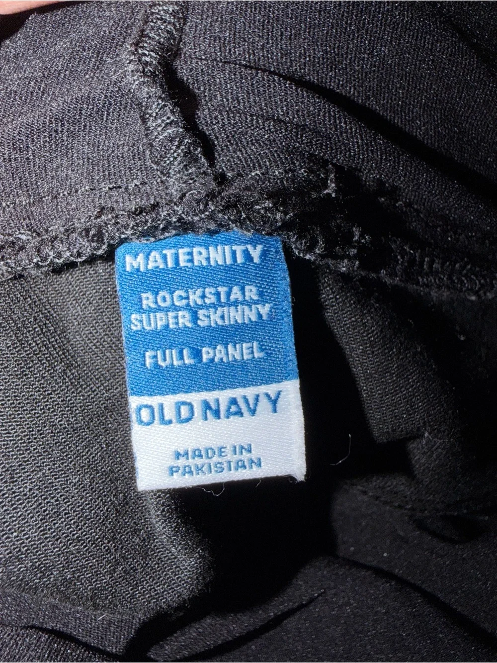 Old Navy Maternity Rockstar Super Skinny black jeans plus size 16 Long